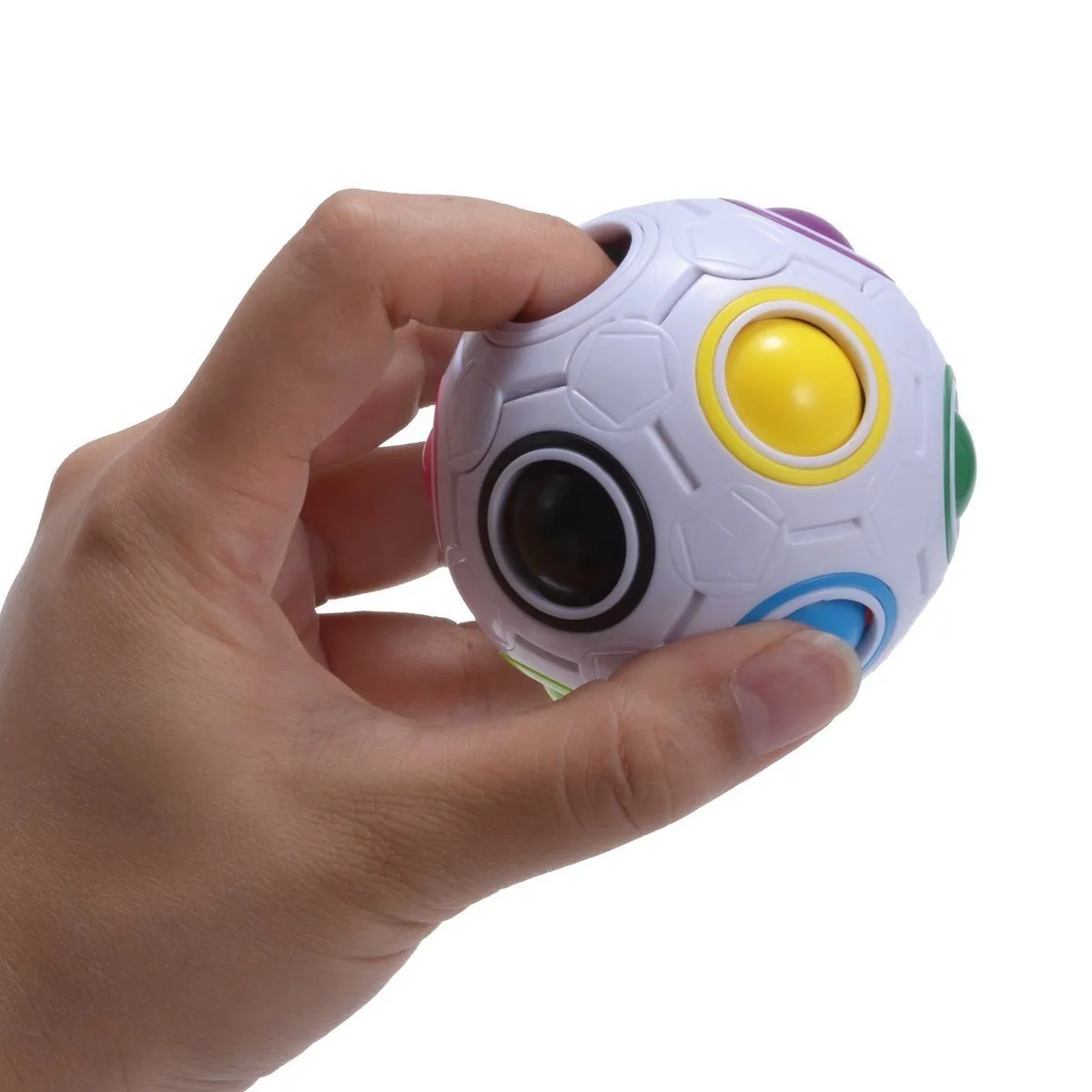 4-Pack: Magic Rainbow Ball Brain Teaser Puzzle Toy