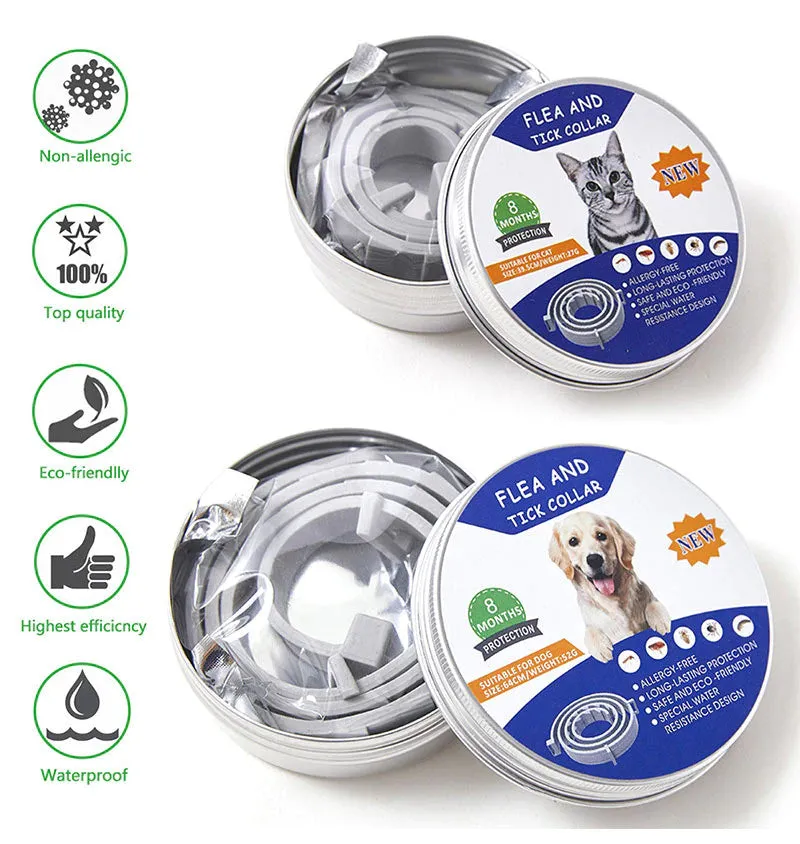 Anti Flea & Tick Collar (Ideal for Outdoor Cats & Dogs)
