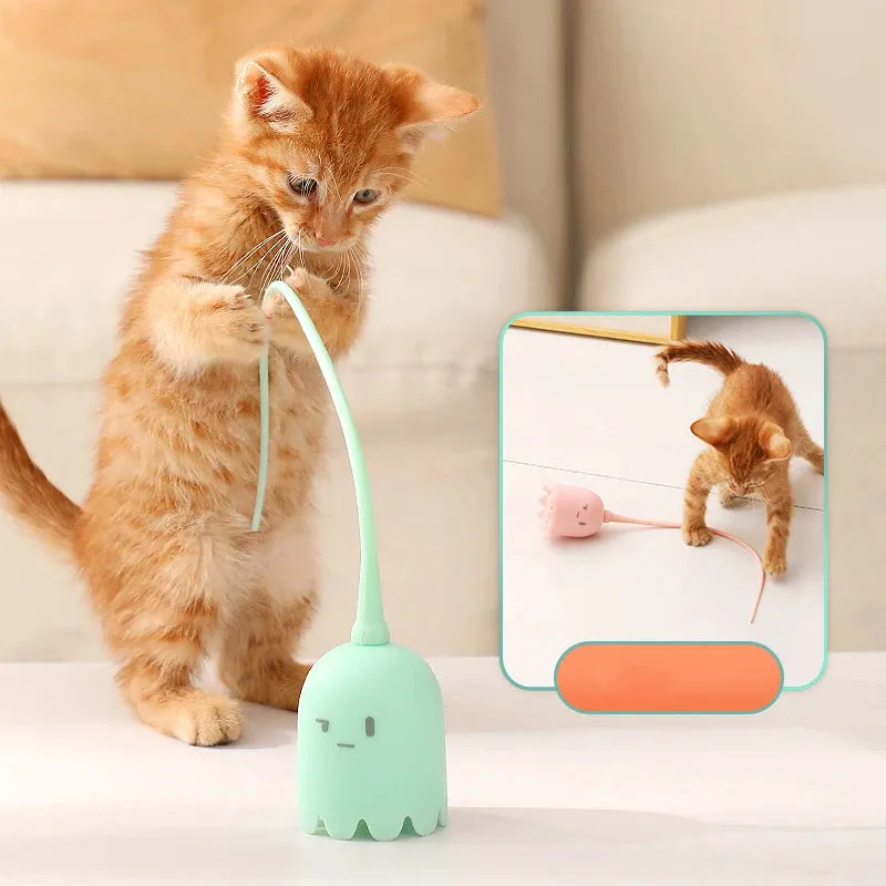 Automatic Mouse Tail Cat Teaser Toy
