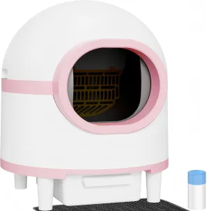 Automatic Self Cleaning Cat Litter Box with APP, Odor Control, Health Monitoring, Extra Large Capacity, Suitable for Multiple Cats, Smart Litter Box (Low Noise)