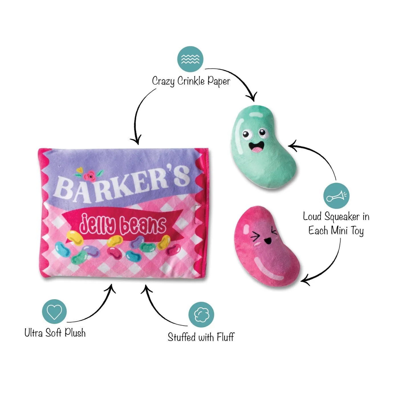 barkers jelly beans hide & seek toy
