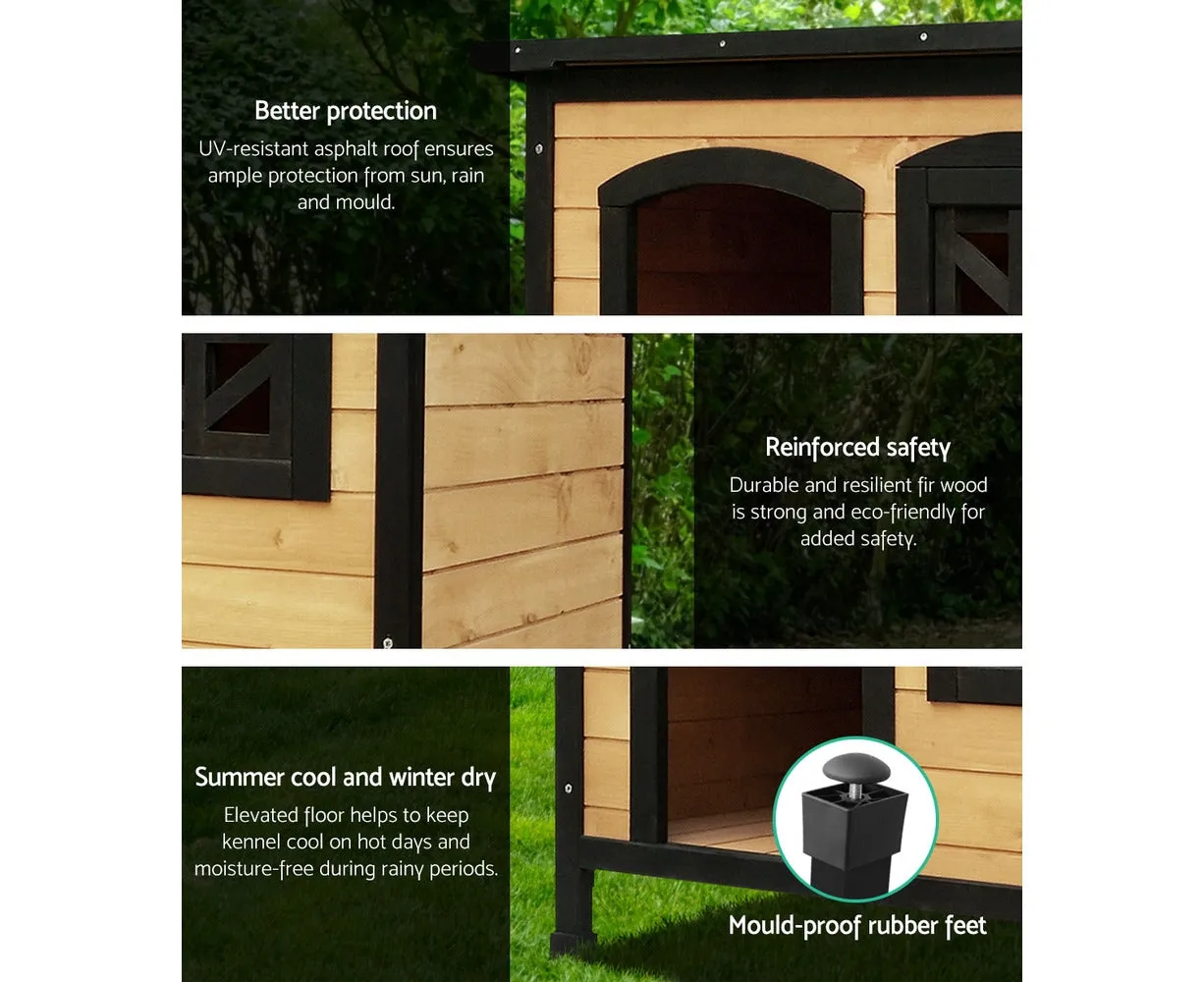 BRÉMIS XXL Premium Weatherproof Wood Dog House