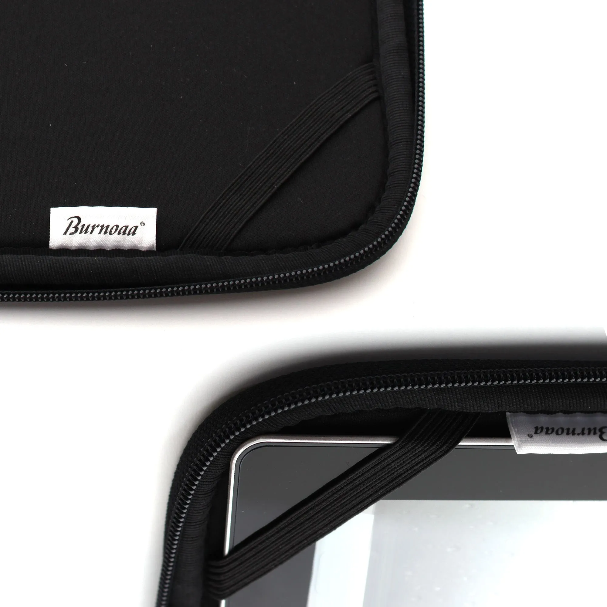 Burnoaa 11.6 Inch Memory Foam Laptop Case Sleeve Set (Black)