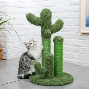Cactus Scratcher Interactive with Dangling Ball for Cats