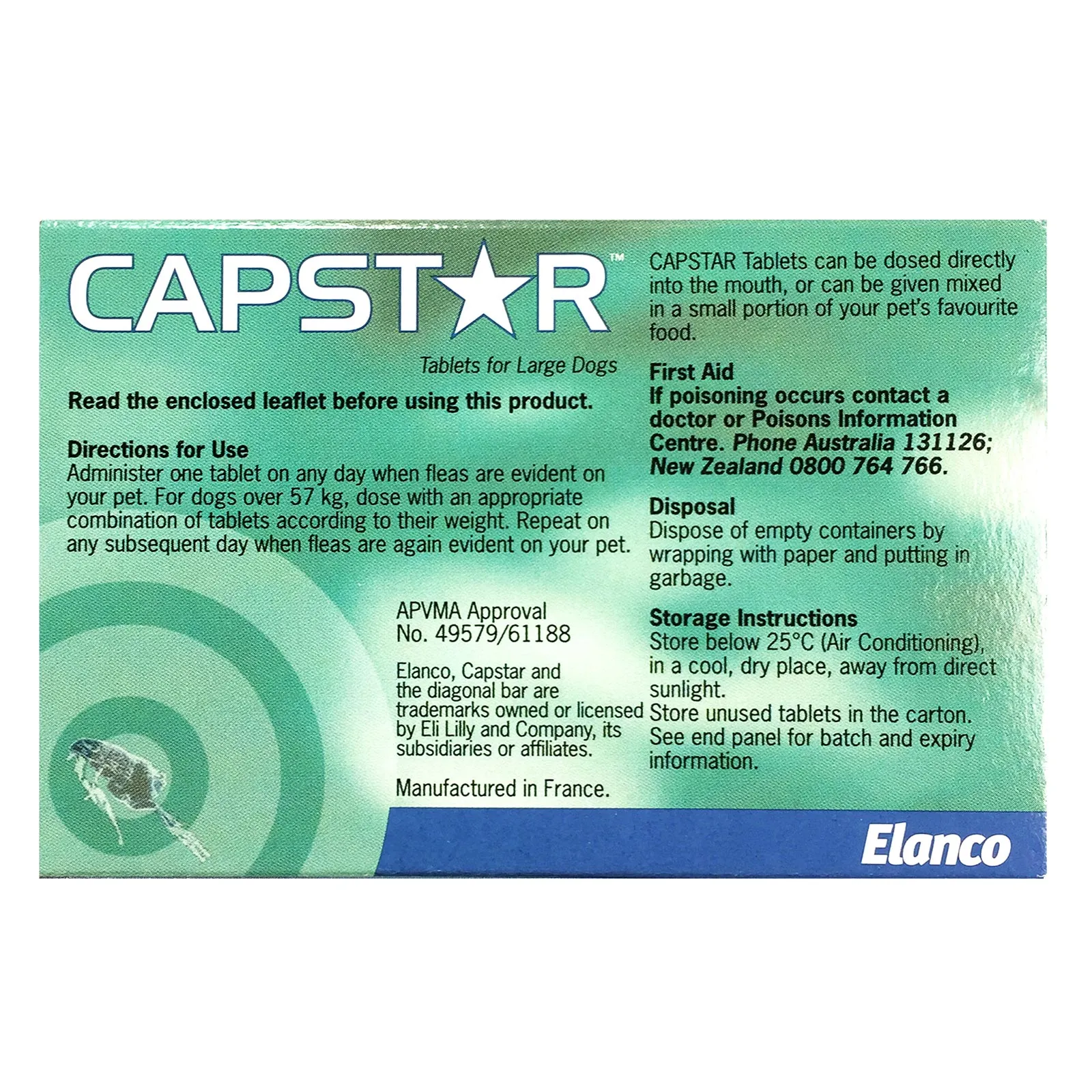 CAPSTAR - LARGE DOGS 6S