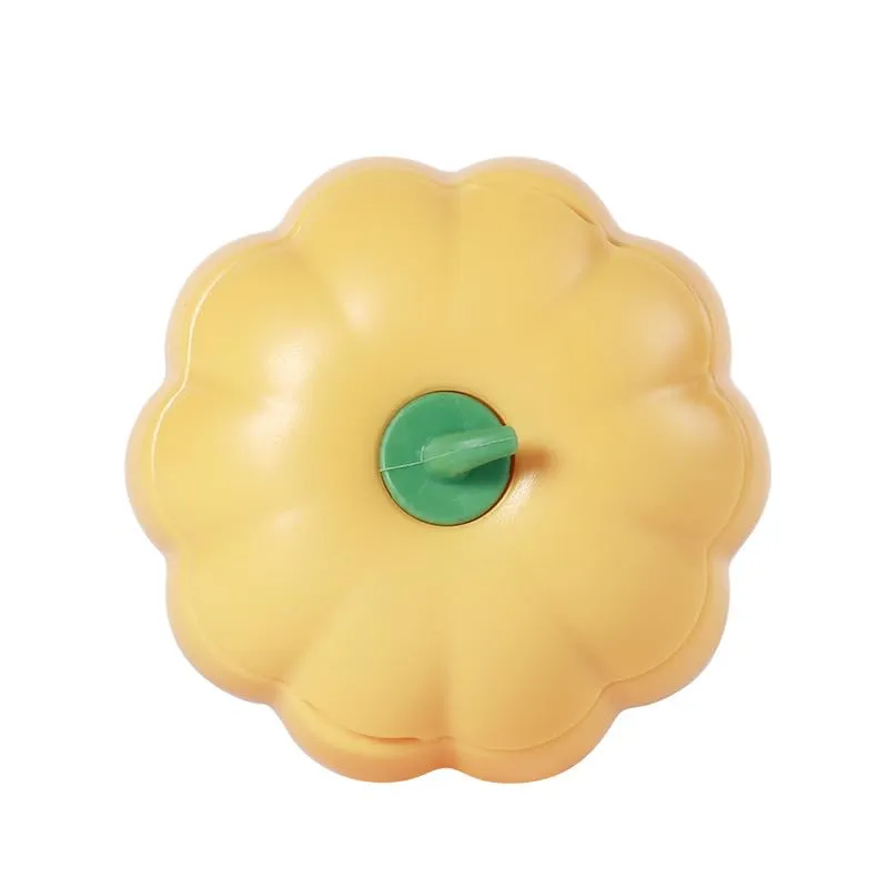 Cat Toy Interactive Hedgehog Grooming Brush with Catnip Ball, Self-Play Scratcher (yellow pumpkin style)