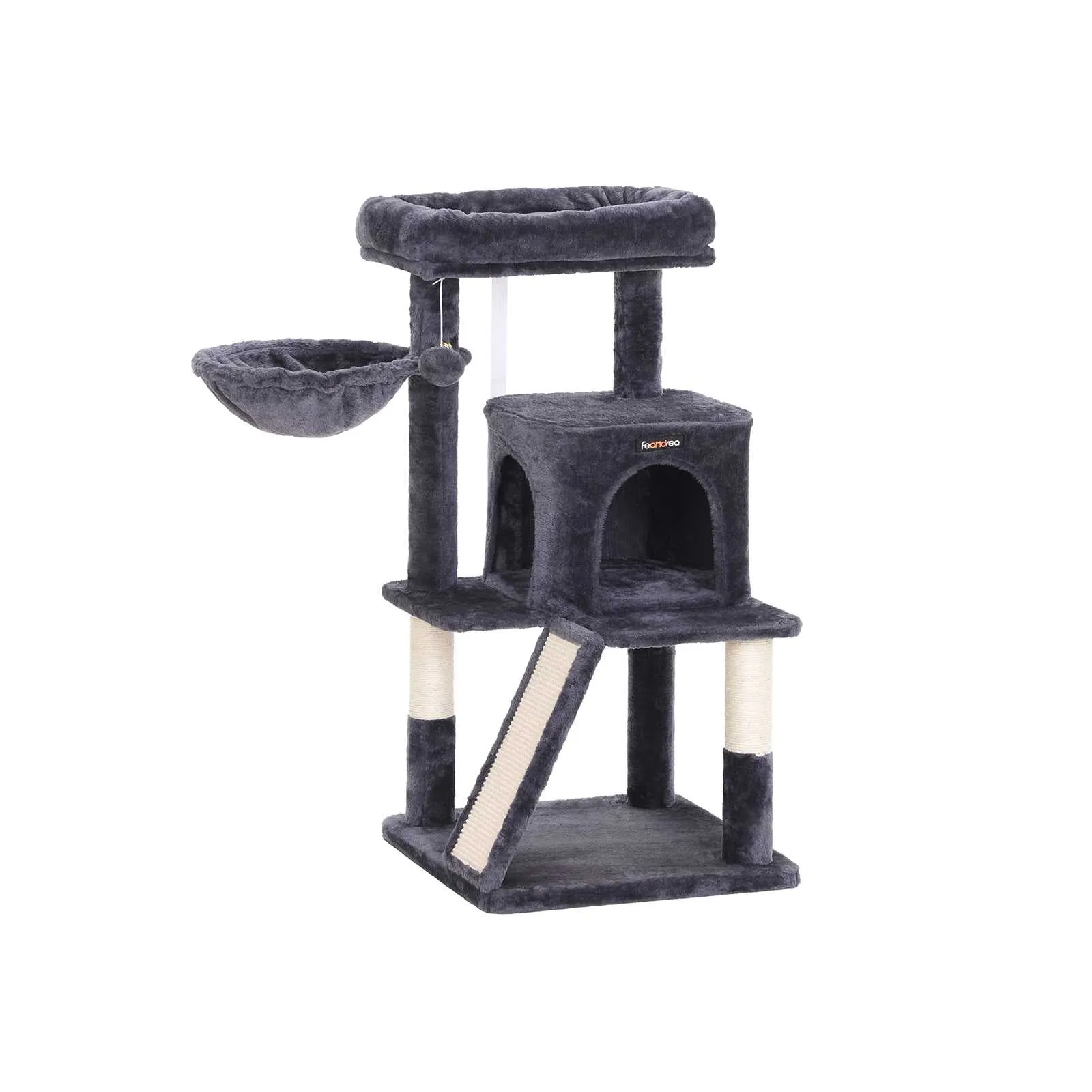 Cat Tree with Sisal-Covered Scratching Posts