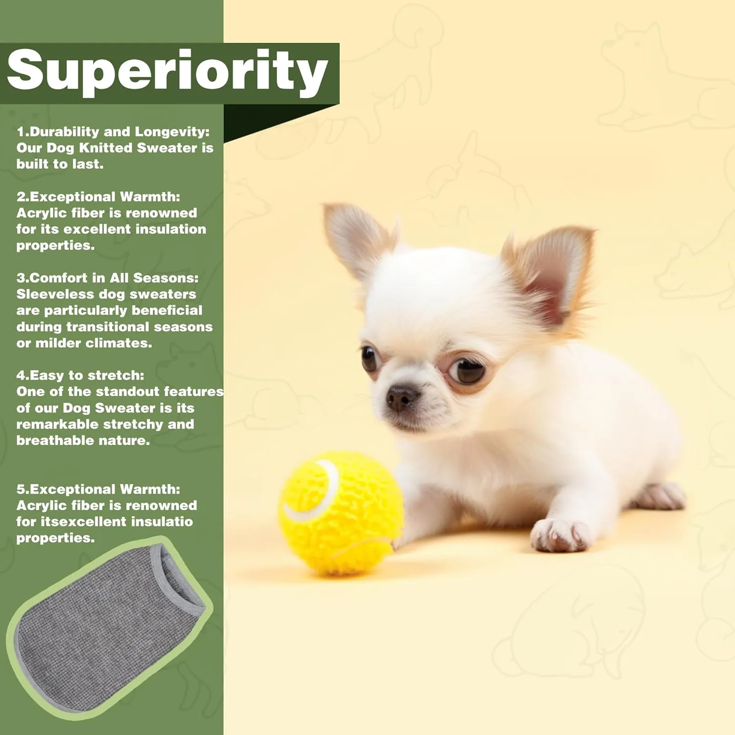 Cozy and Functional Dog Shirts for Small Puppies: Stretchable Blue Attire with Easy-On Design, Ideal for Chihuahuas and Yorkies - Enhance Comfort and Playfulness on Chill Days Medium