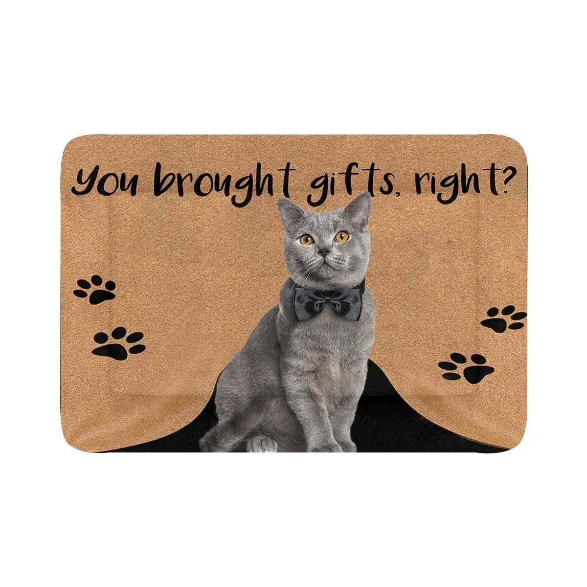 Custom Photo Cream Color Footprint Pet Pad