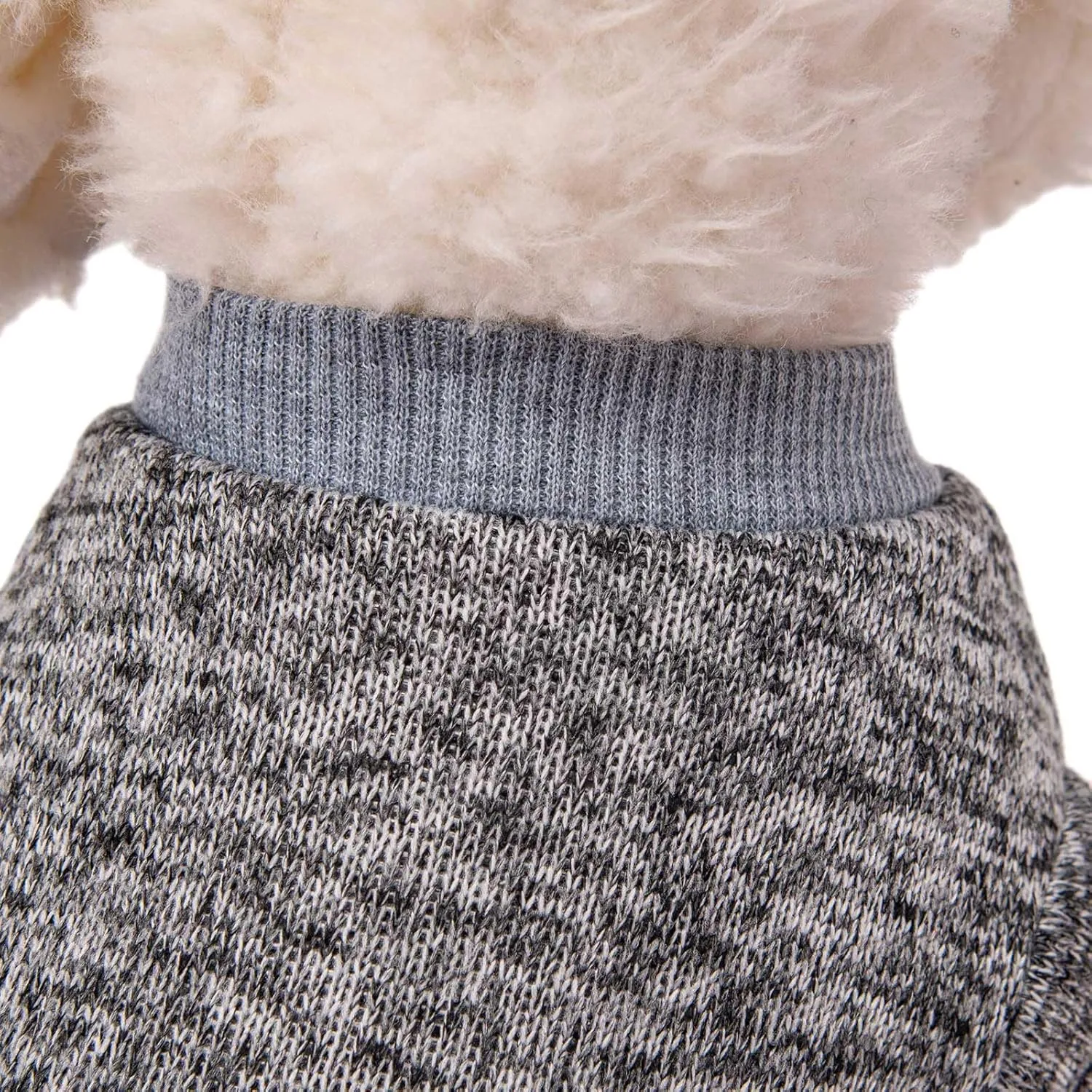 Dog Sweater, Dog Sweaters for Small Dogs, 2, 3 Pack Warm Soft Pet Clothes for Puppy, Medium Large Cat, Dogs Girl or Boy, Dog Shirt for Winter Christmas (Coat Grey Navy, XX-Small)