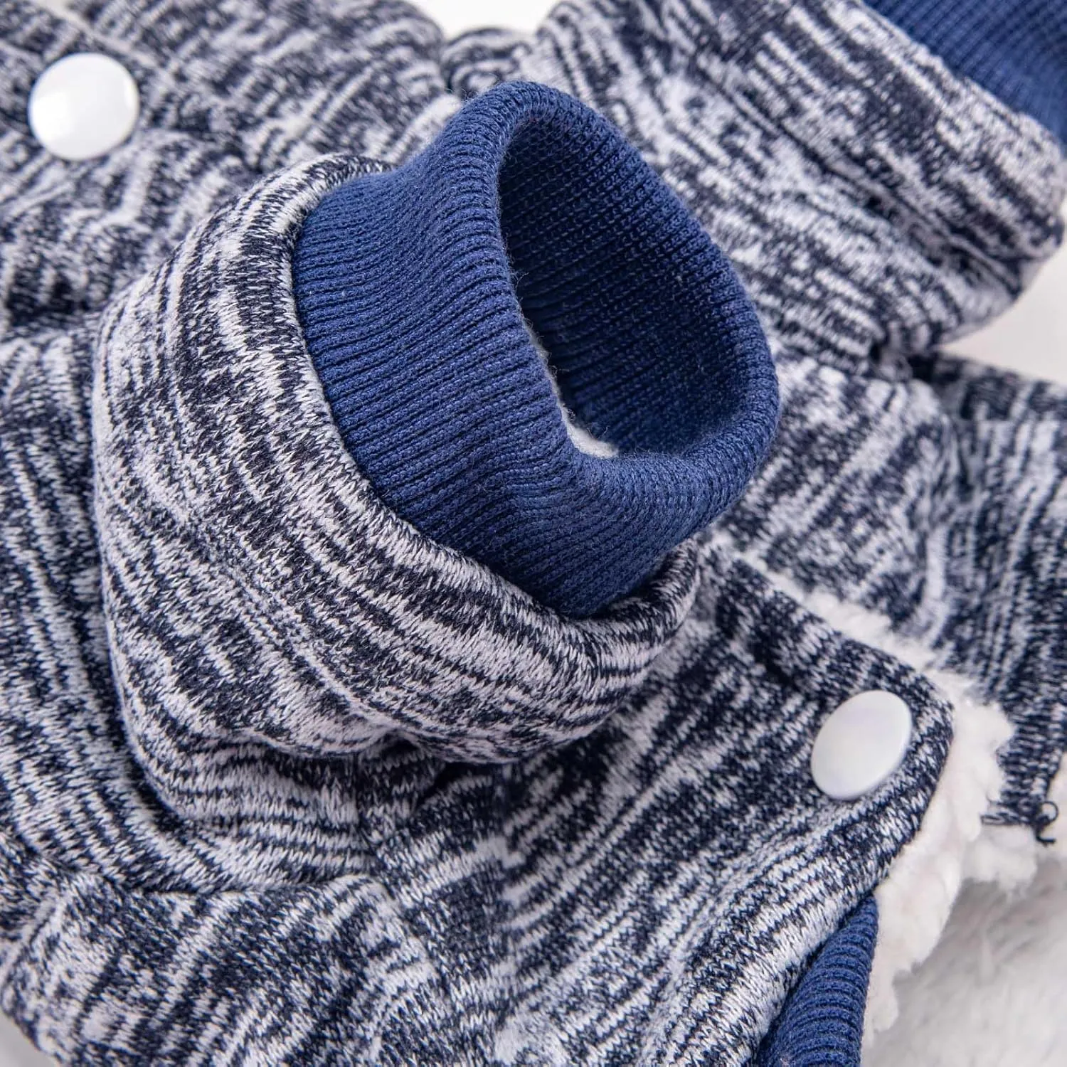 Dog Sweater, Dog Sweaters for Small Dogs, 2, 3 Pack Warm Soft Pet Clothes for Puppy, Medium Large Cat, Dogs Girl or Boy, Dog Shirt for Winter Christmas (Coat Grey Navy, XX-Small)
