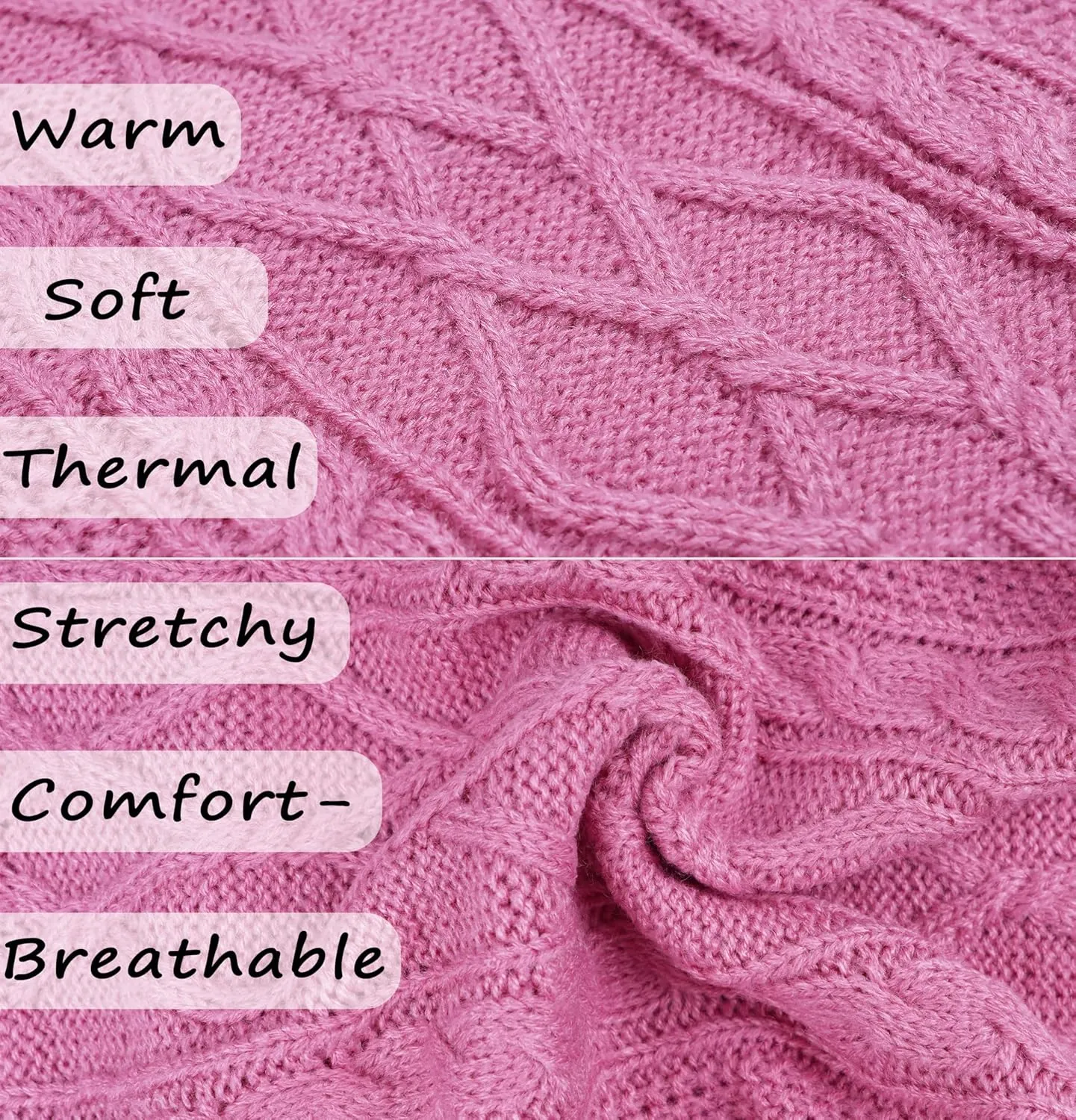 Dog Sweater for Small Dogs - Pink Sleeveless Turtleneck Puppy Clothes for Chihuahua, Yorkie - Winter Pet Apparel for Girl Dogs and Cats (Pink, Small)