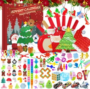 Fidget Advent Calendars 2024 For Kids, 24 Days of Surprises Fidget Toys BoxXmas Party Favors Carnival Treasure24 Days of Surprises Fidget Toys BoxFidget Toys Bulk Christmas Gift For Girls Boys Teen