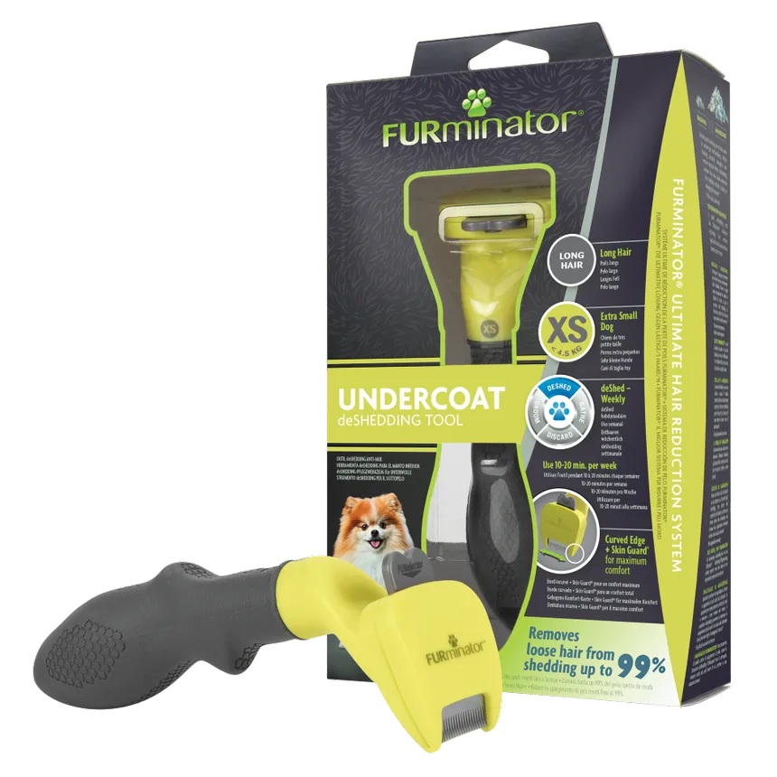 Furminator Extra Small dog Undercoat Deshedding tool, Long hair .