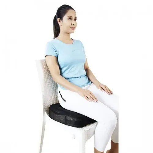 Gel Tailbone Cushion Seat Coccyx Cushion Support for Overweight People Upto 180 kg - JSB BS20 (Black)