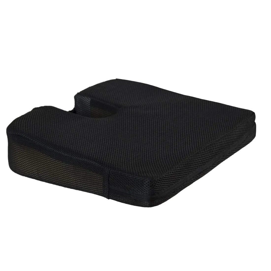 Gel Tailbone Cushion Seat Coccyx Cushion Support for Overweight People Upto 180 kg - JSB BS20 (Black)