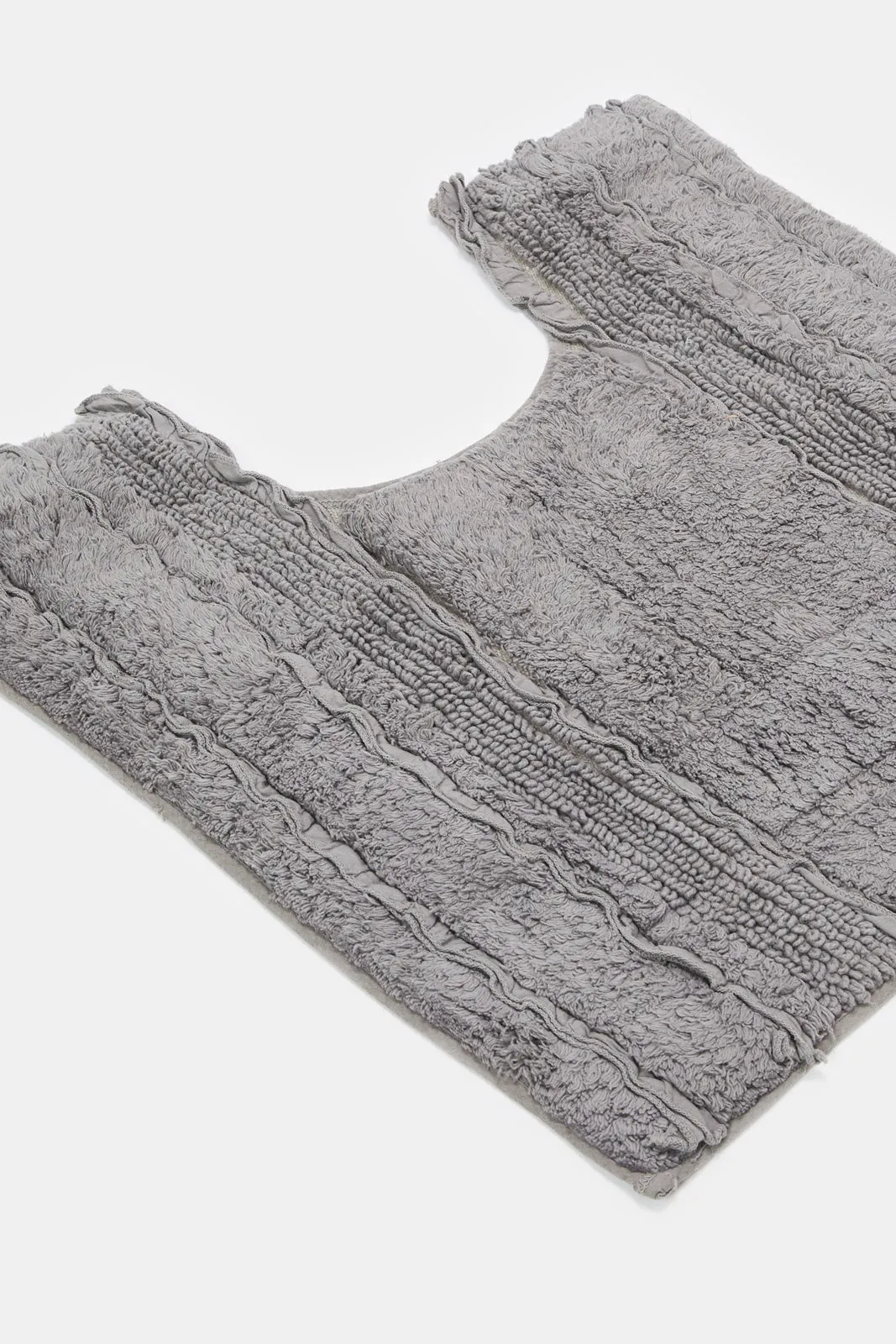 Grey Lacey Bathmat (2 Piece)