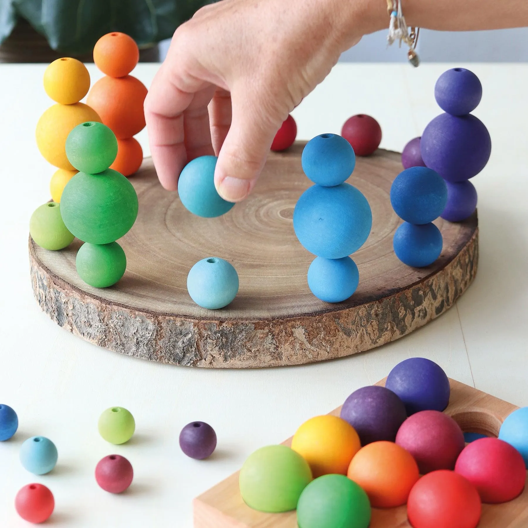 Grimm’s Small Rainbow Balls Set of 12 3yrs 