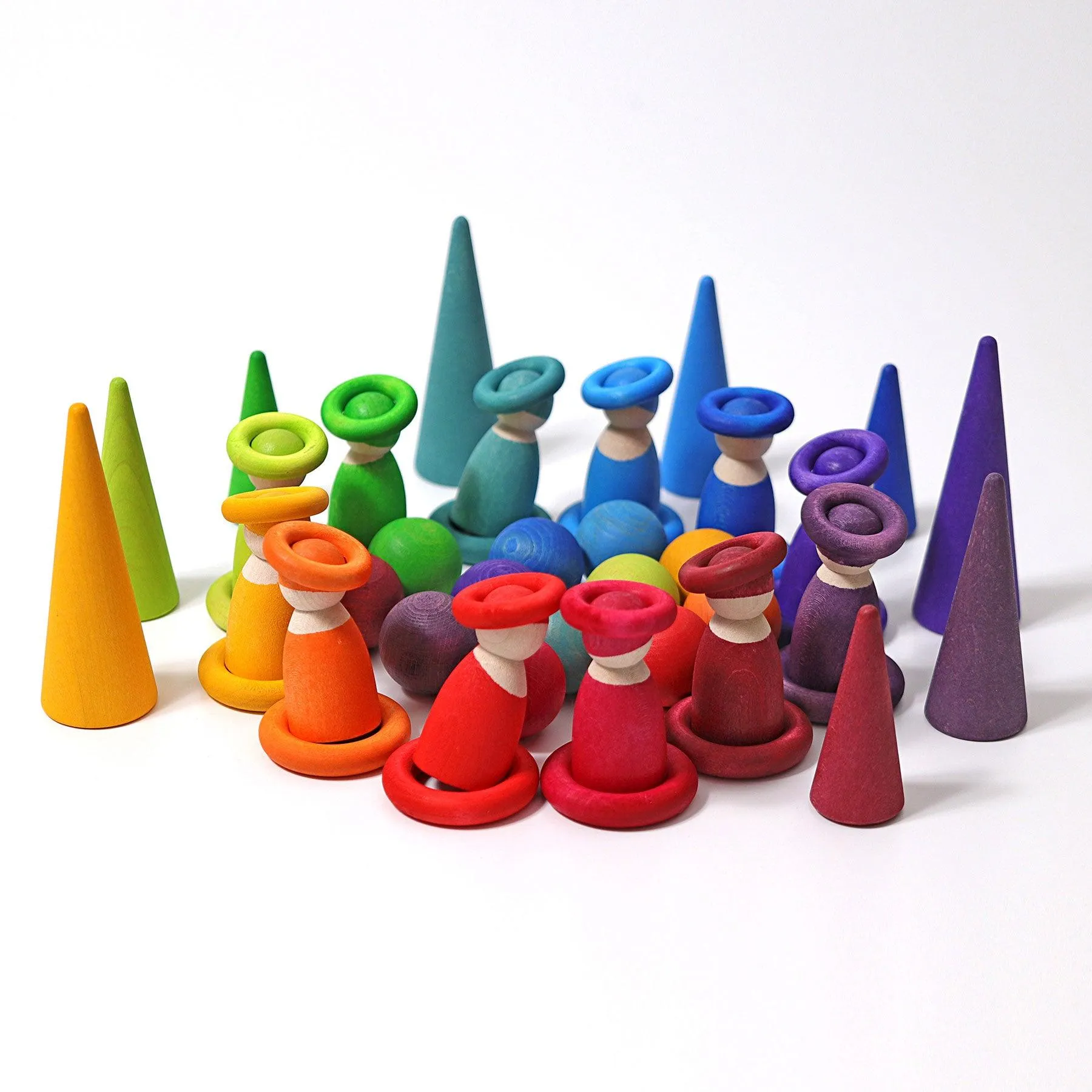 Grimm’s Small Rainbow Balls Set of 12 3yrs 