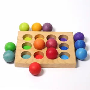 Grimm’s Small Rainbow Balls Set of 12 3yrs 