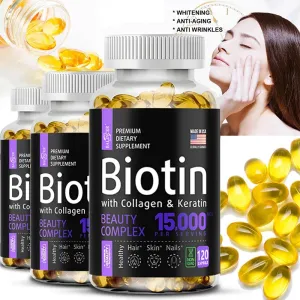 Hydrolyzed Collagen Capsules Skin Whitening, Joint, Hair and Nail Support Antioxidant, Firming Skin Care Collagen Supplement in Pakistan