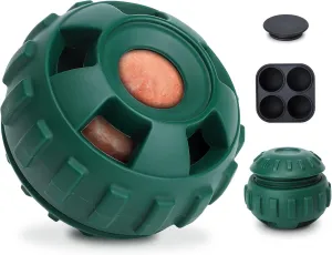 Interactive Dog Toys for Boredom to Keep Them Busy, Silicone Dog Treat Puzzle Balls, Long-Lasting Reusable Mold, Dishwasher Safe,Green,M