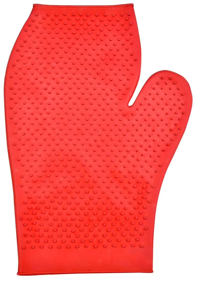 Jeffers Groomit - Rubber Grooming Glove for Animals