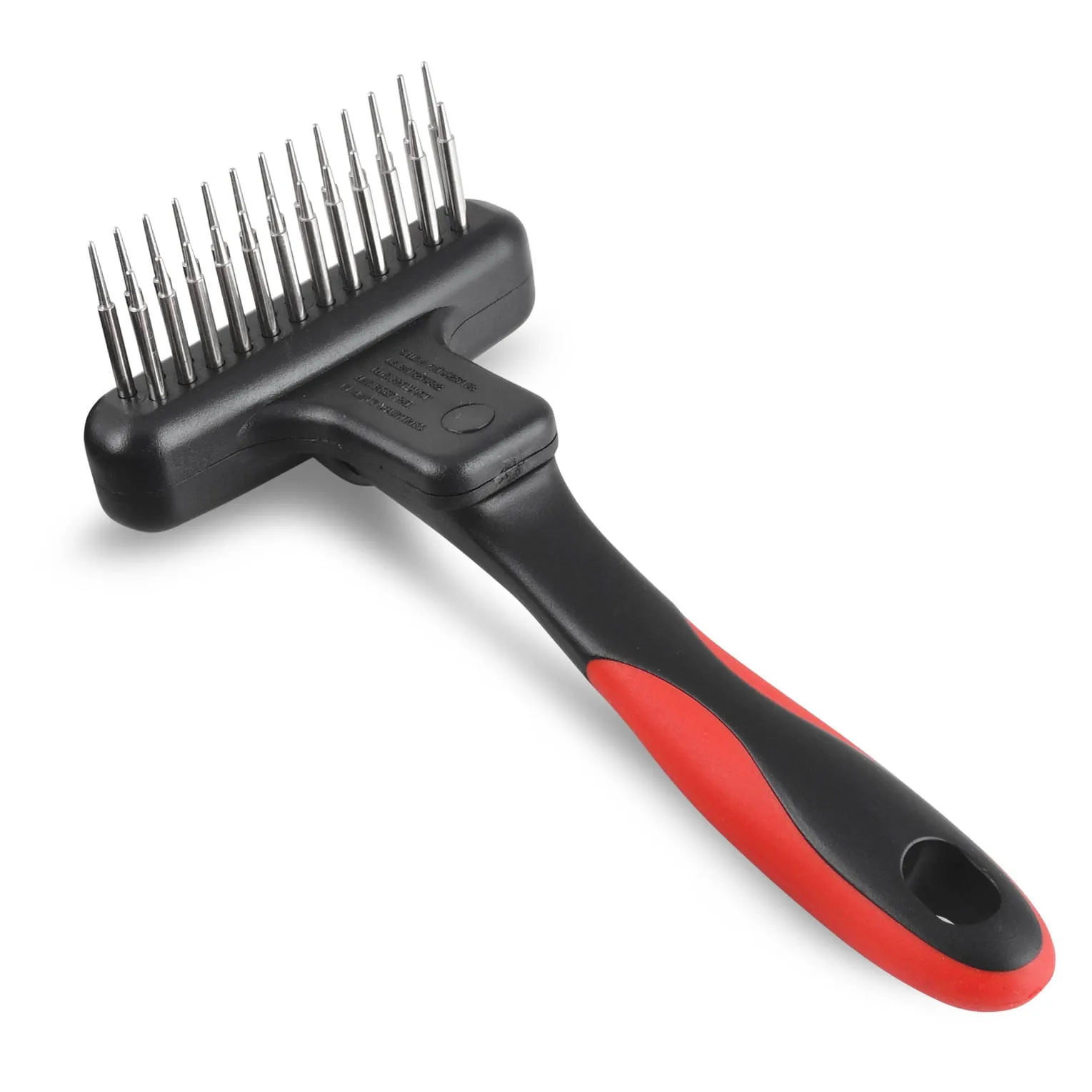 Jeffers Magic Spring Combination Undercoat Rake for Pet Grooming