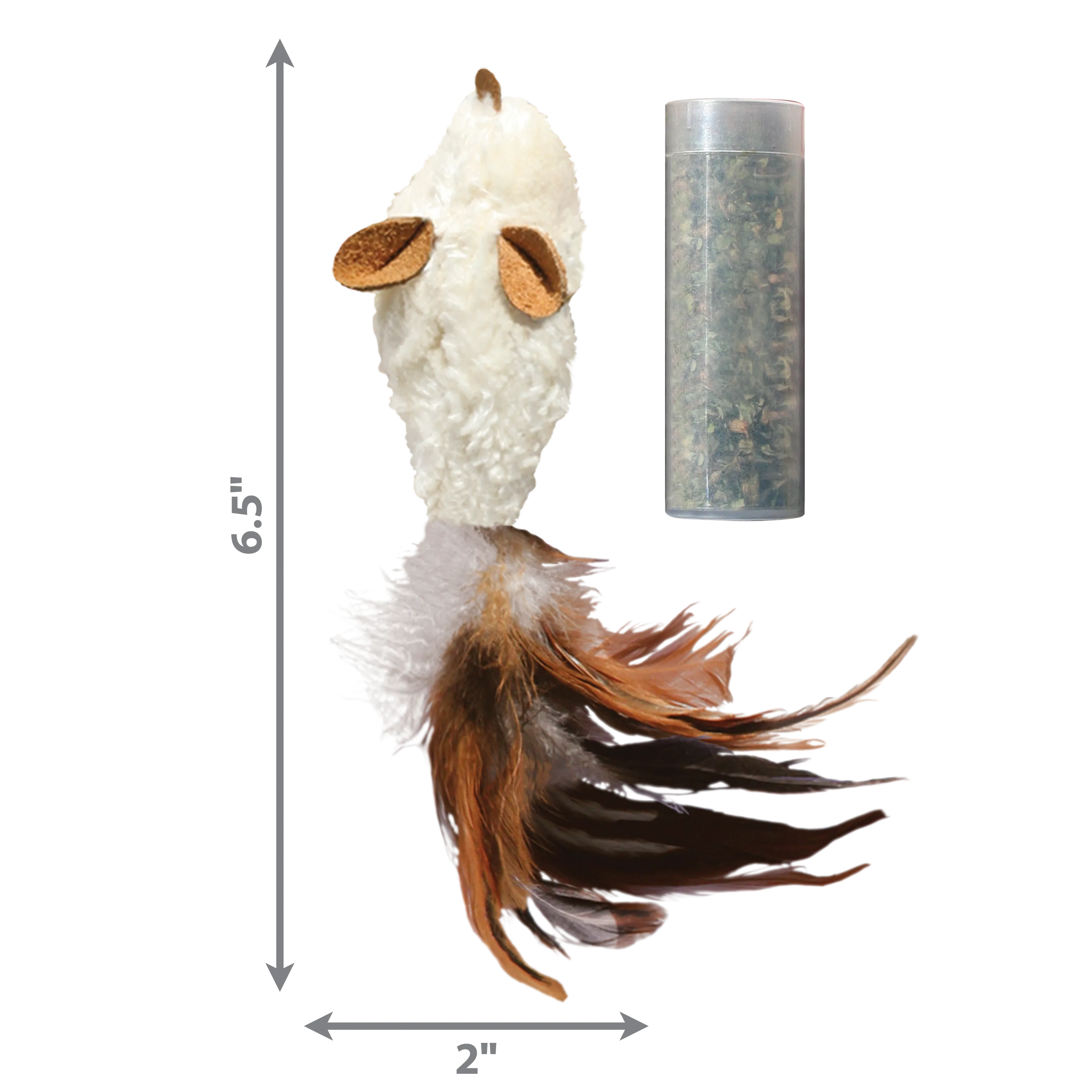 Kong - Refillables Feather Mouse