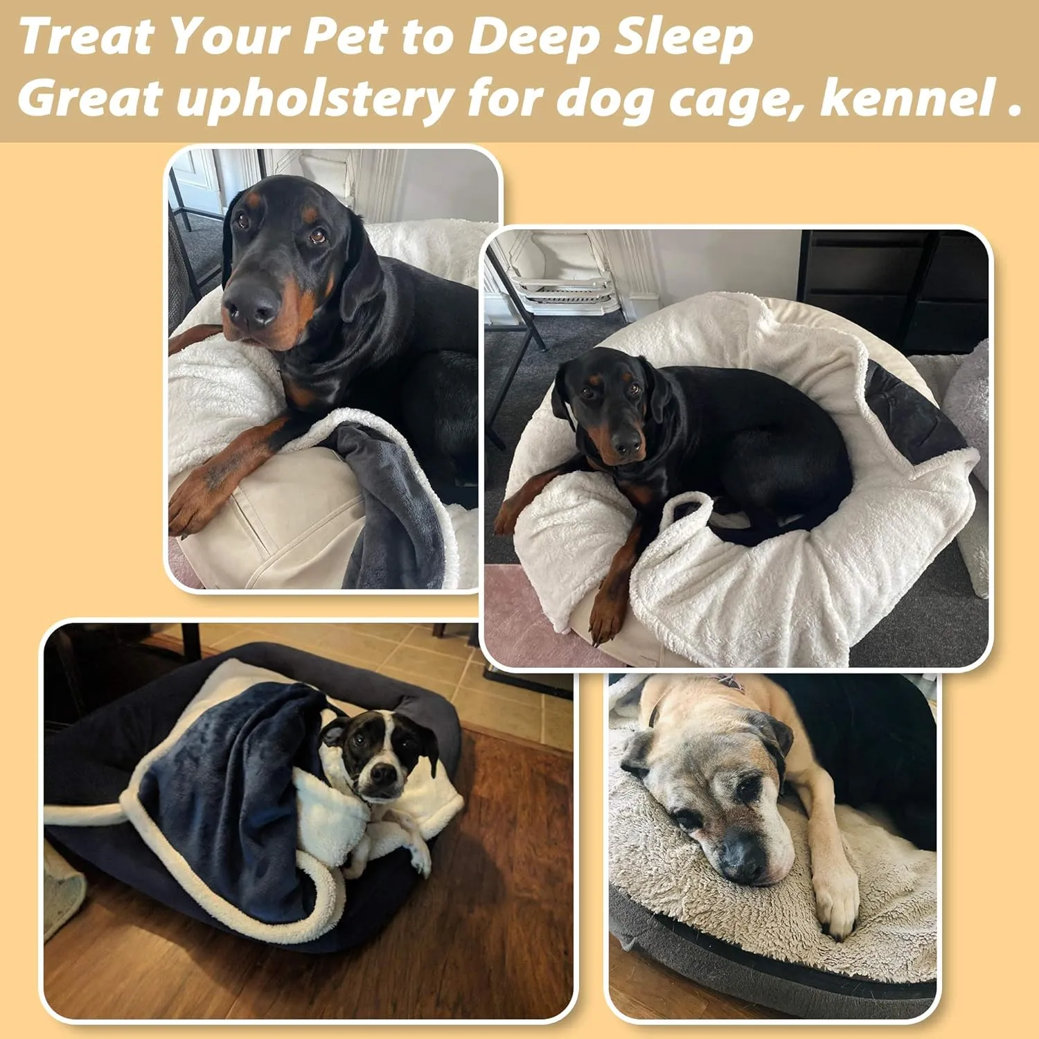 Large Dog Blanket, Super Soft Fluffy Sherpa Fleece Dog Couch Blankets and Throws for Large Medium Small Dogs Puppy Doggy Pet Cats, 50x60 inches