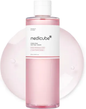 medicube PDRN Pink Peptide Toner I Pink Glow Toner for Skin Boosting, Soothing and Calming, Uneven Skin Tone, Rose PDRN & Peptide & Niacinamide, Korean Skin Care (250ml / 8.45 fl. oz.)