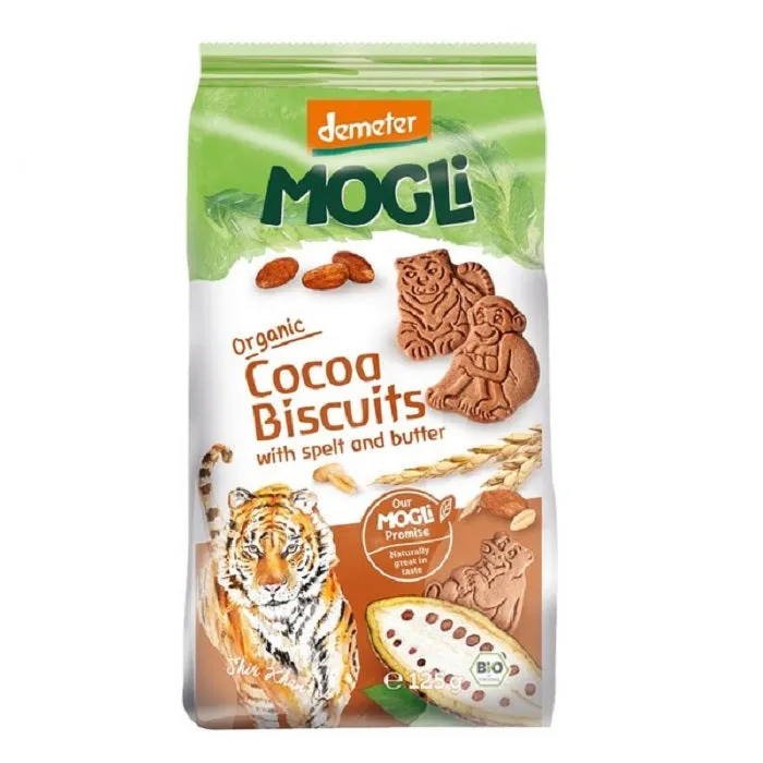 Mogli Organic Spelt Biscuits - Cocoa