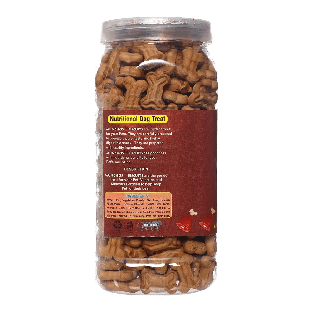Munchos Chicken and Real Mutton Flavor Biscuit Dog Treats Combo