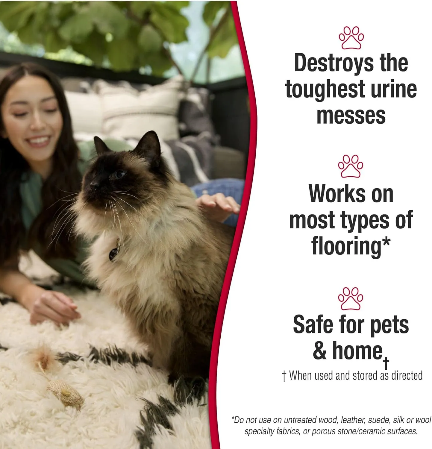 Nature's Miracle Urine Destroyer Plus for Cats, Enzymatic Formula for Severe Cat Urine Stains and Yellow Stick Residue, 128 oz
