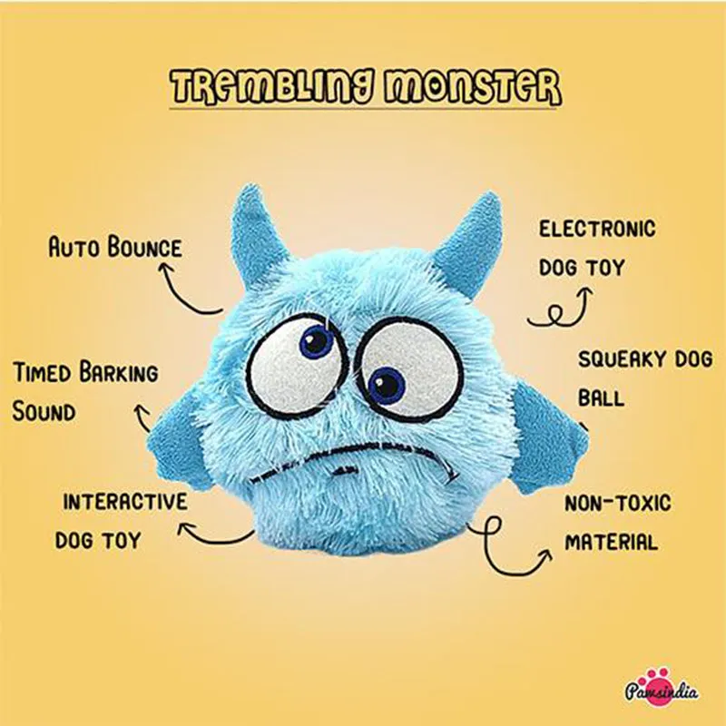 Pawsindia Trembling Monster Toy for Dog