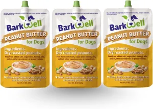 Peanut Butter Squeeze - All-Natural Dog Peanut Butter for Dogs Dog Treat Sourced and Made in The USA 3 Pack (24 oz) (Peanut Butter)
