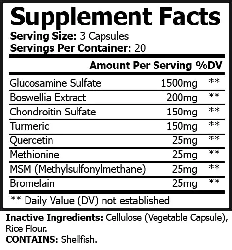 Pure Food MOVE Joint Flex Formula - 60 Capsules