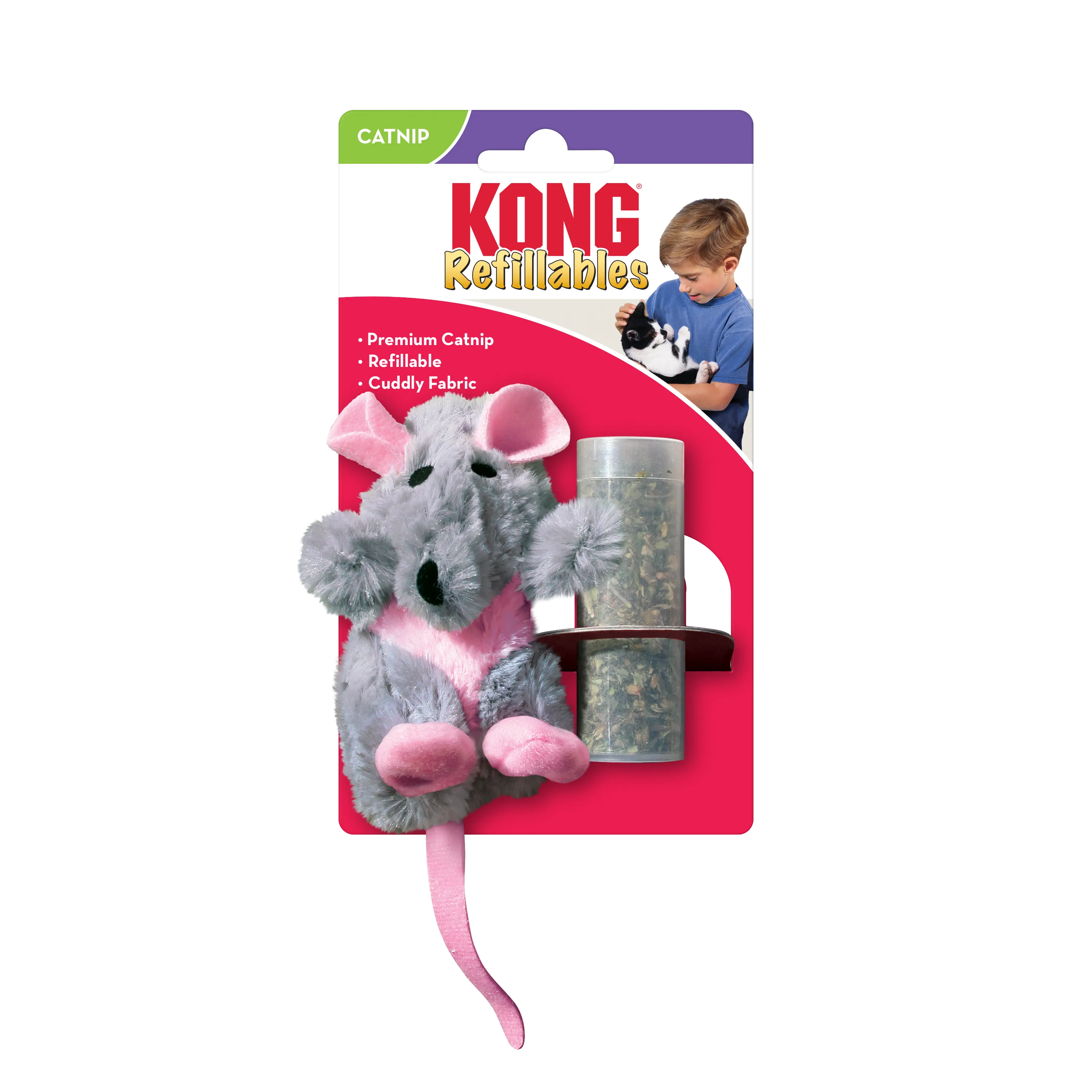 Refillable Rat Catnip Cat Toy