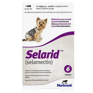 Selarid (selamectin) Canine Flea Topical, 6 Months/6 Doses