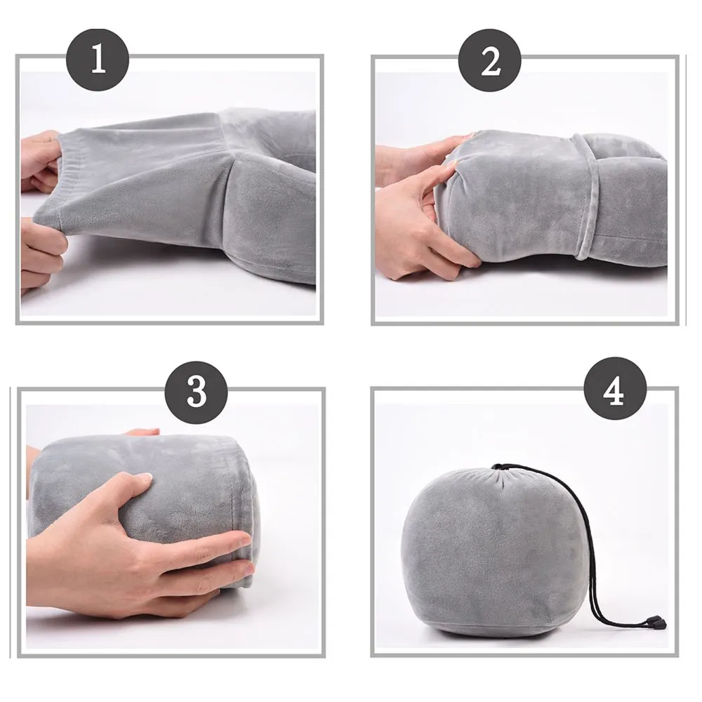 Ultimate Comfort Memory Foam Travel Neck Pillow Baby Pink