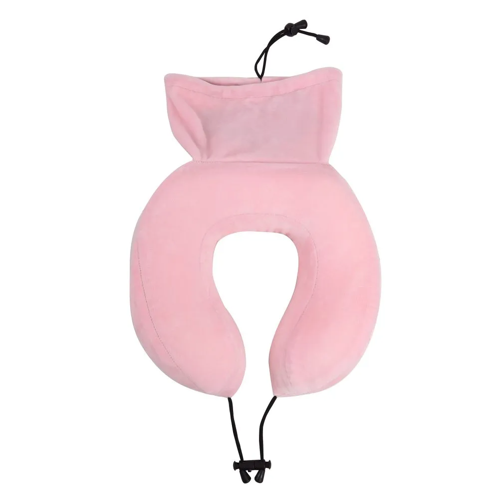 Ultimate Comfort Memory Foam Travel Neck Pillow Baby Pink