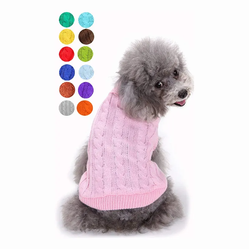 Warm Pet Sweater, Cute Knitted Classic Dog Sweaters