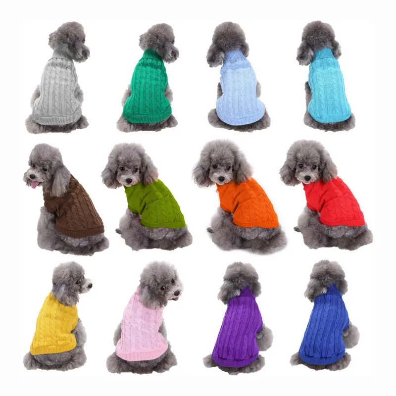 Warm Pet Sweater, Cute Knitted Classic Dog Sweaters
