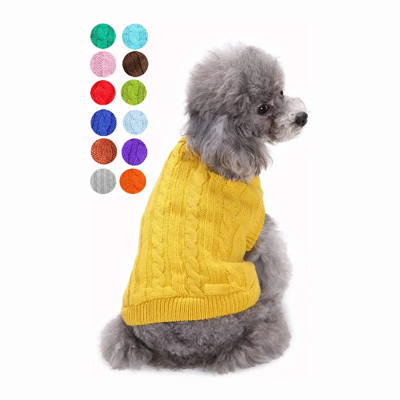 Warm Pet Sweater, Cute Knitted Classic Dog Sweaters