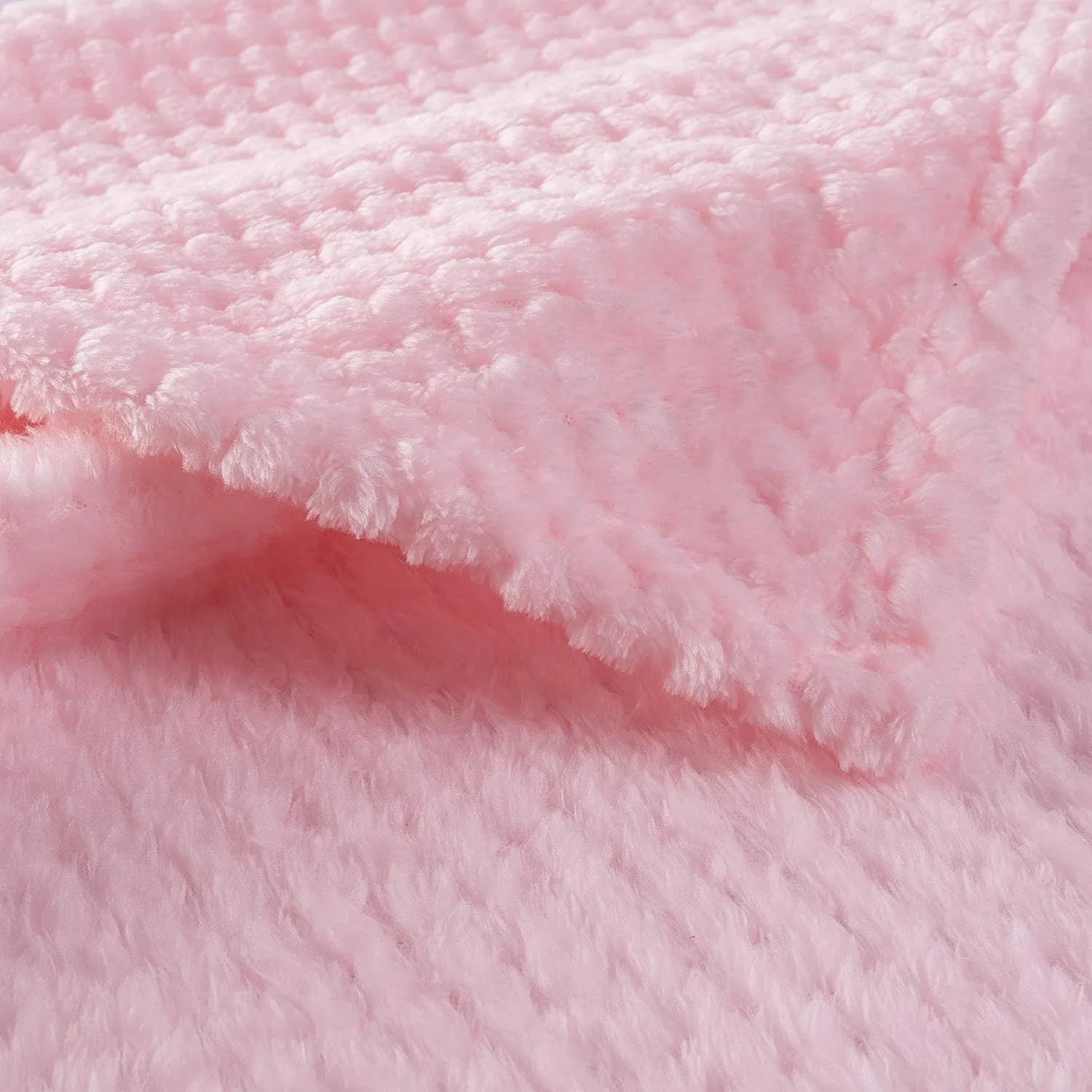 Warm Soft Fuzzy Dog or Cat Blanket, Plush Fleece Throws for Bed, Couch, Sofa, Travel (S/24" x 32", Bright Pink)