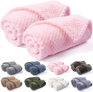 Warm Soft Fuzzy Dog or Cat Blanket, Plush Fleece Throws for Bed, Couch, Sofa, Travel (S/24" x 32", Bright Pink)