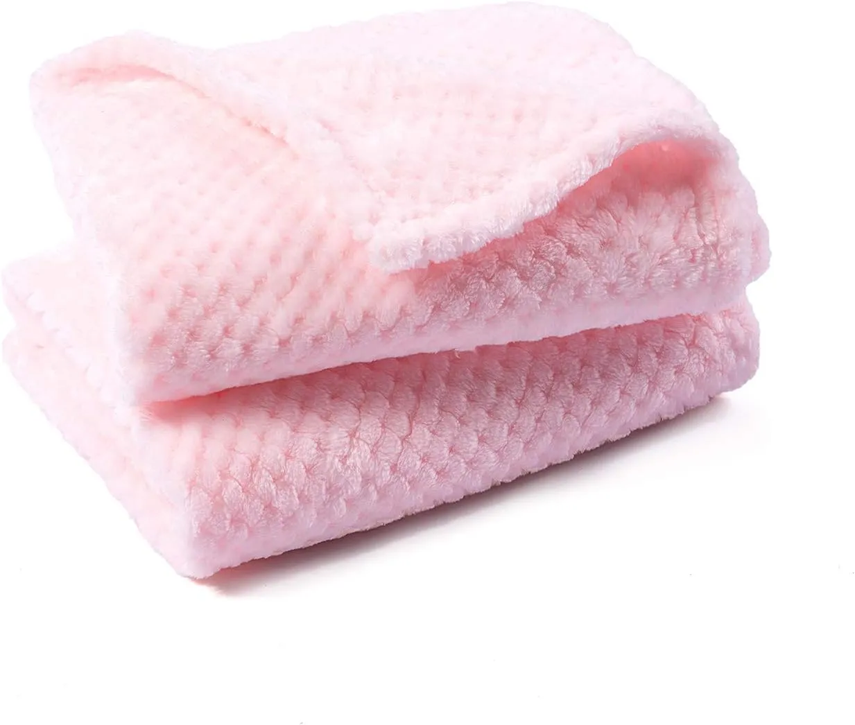 Warm Soft Fuzzy Dog or Cat Blanket, Plush Fleece Throws for Bed, Couch, Sofa, Travel (S/24" x 32", Bright Pink)