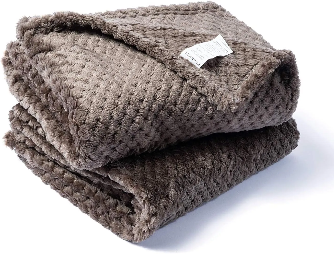 Warm Soft Fuzzy Dog or Cat Blanket, Plush Fleece Throws for Bed, Couch, Sofa, Travel (S/24" x 32", Dark Grey)