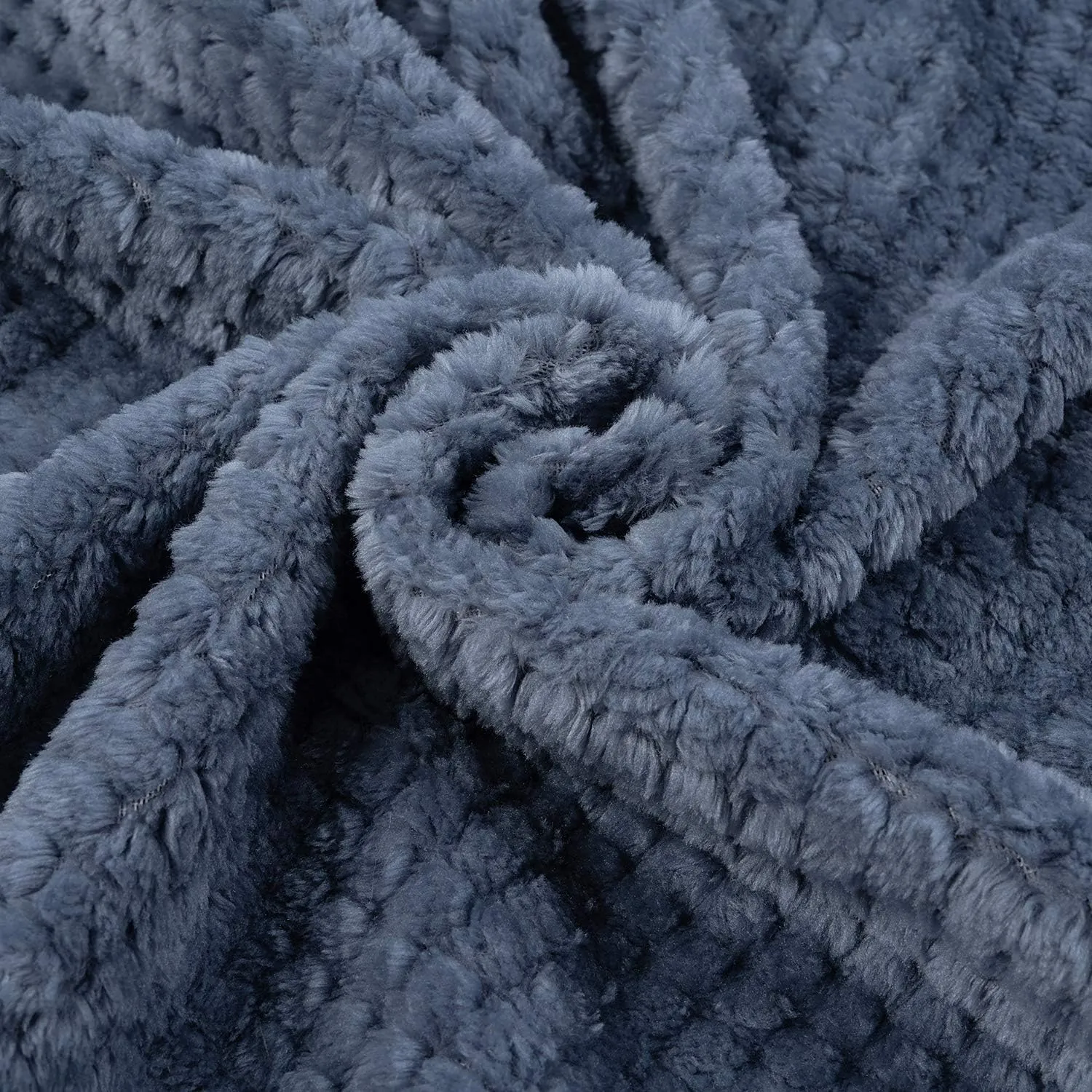 Warm Soft Fuzzy Dog or Cat Blanket, Plush Fleece Throws for Puppy, Kitten, Bed, Couch, Sofa, Travel (S/24" x 32", Blue)