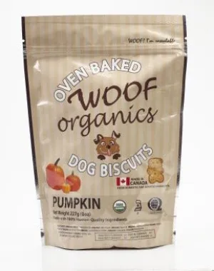 Woof Organics Pumpkin dog treats 8 oz